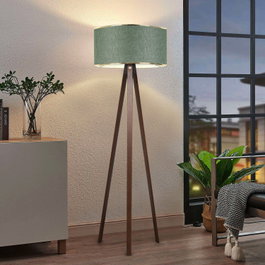 Opviq Lámpara de Pie de Madera AYD-2985 Color Caqui